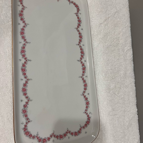 J.L. MENAU German Porcelain 22 Piece White Pink Floral Demitasse Coffee Tea Set - Picture 11 of 16